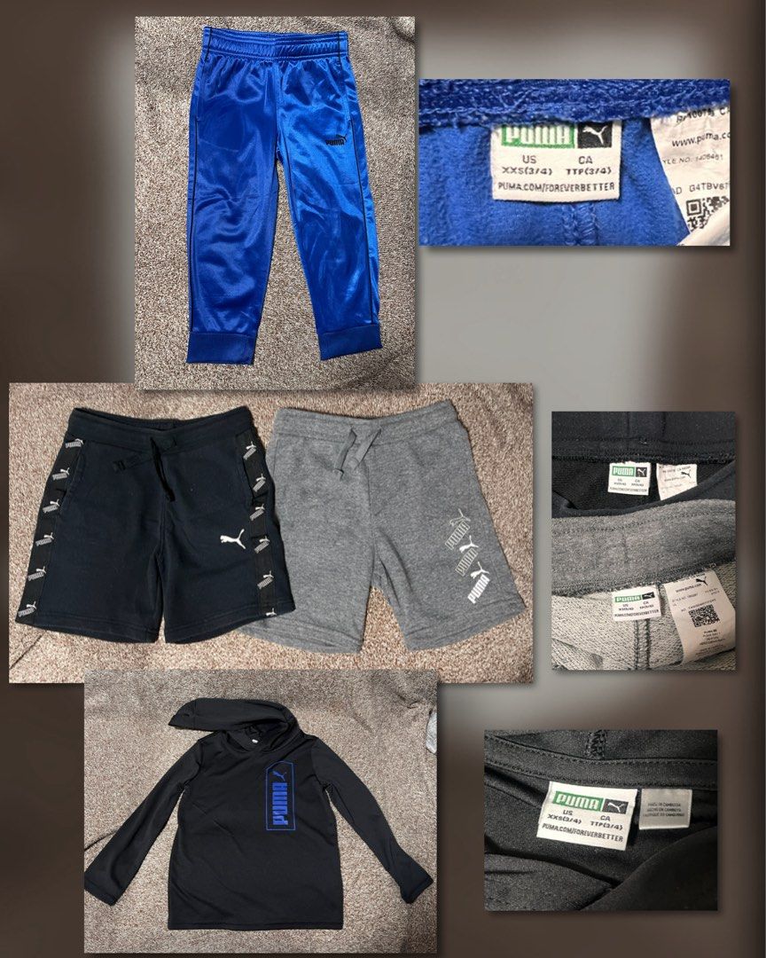 Puma Set for kids (Category: Babies & Kids Fashion) located in San Juan City. Submitted by sundayshorty (Listing ID 1463708984, Image 1). Description: Take all for 600 Size on tag 3-6.