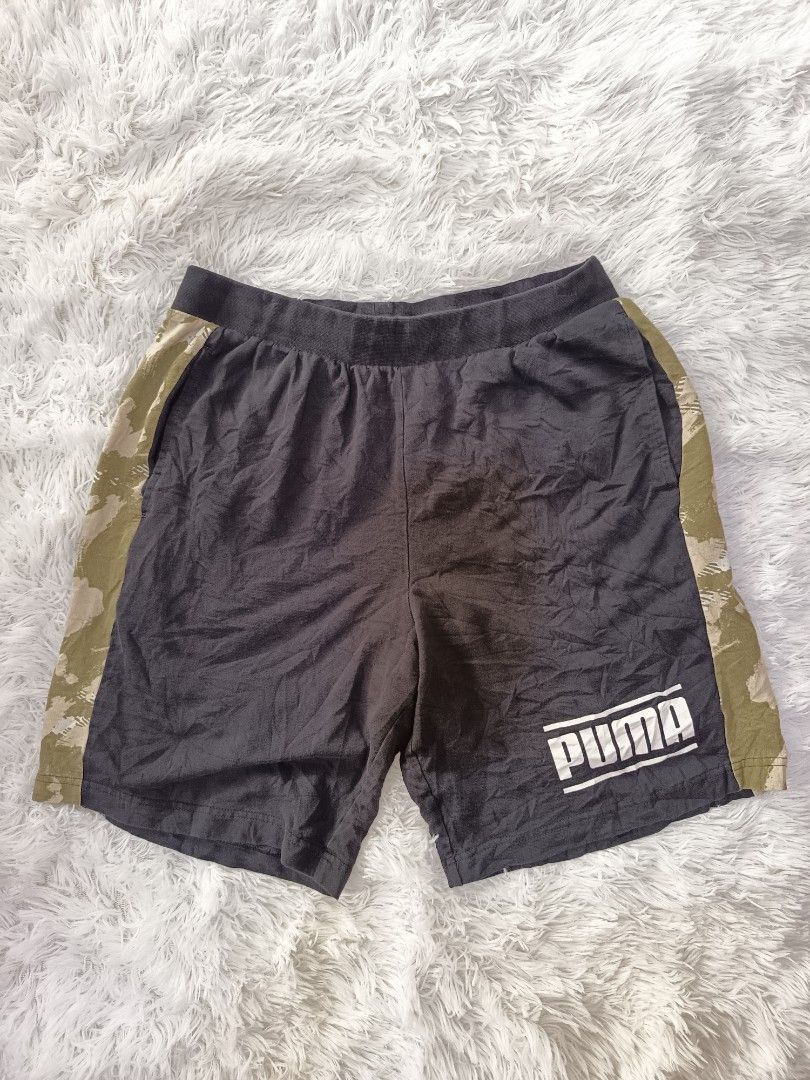 Puma Shorts Camouflage (Category: Shorts) located in Pasay City. Submitted by ODDXX (Listing ID 1463628242, Image 1). Description: Solid neto! Ganda promise fit to size 30 Waist No issue. No crack prints. Lalabhan mo nlng! 399php +SF only!.