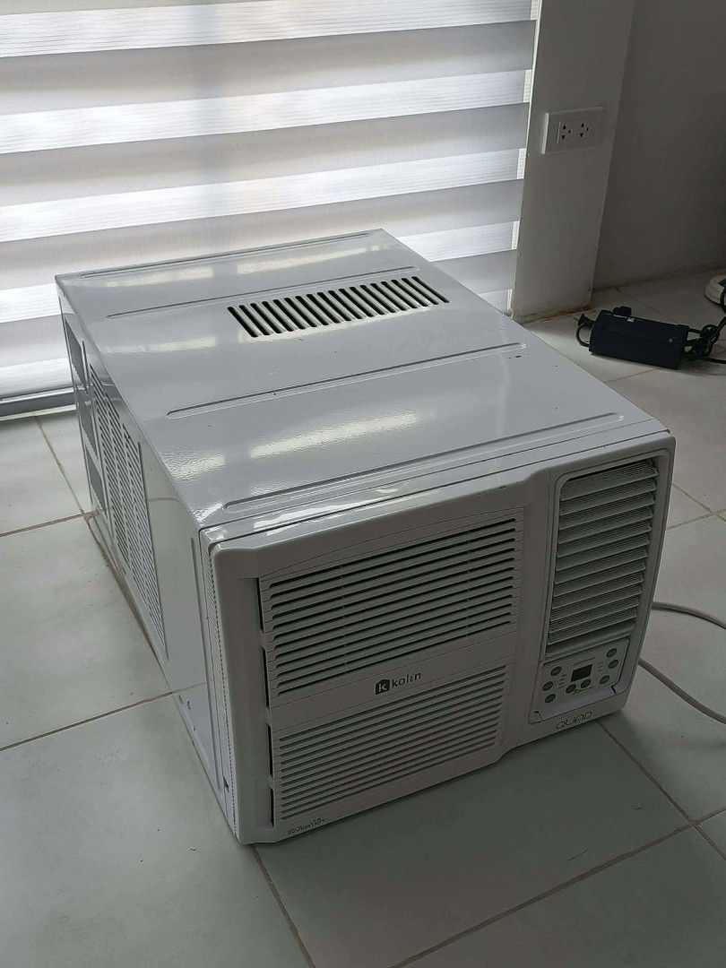 QUAD KOLIN LATEST MODEL (Category: Air Conditioning and Heating) located in Manila. Submitted by jacobairconshop (Listing ID 1463664405, Image 3). Description: 🥶Aircon Window Type🥶 💯Good condition 💯Malamig at malinis po 💯No Issue 💯No Repair 💯Super tipid sa kuryente ✅ 5 months warranty service ✅ 1 weeks replacement ✅ Free delivery NCR ✅Cash On Delivery.