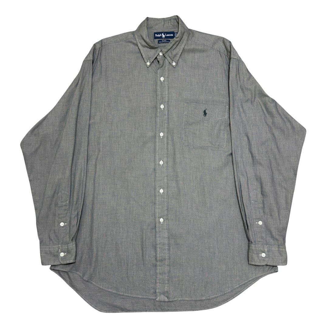 Ralph Lauren Blake Button Down Dress Shirt (Category: Tshirts & Polo Shirts ) located in Dinalupihan. Submitted by brokencasket (Listing ID 1463692888, Image 1). Description: Ralph Lauren Blake Button Down Dress Shirt Size L on tag. Measurements on photo. .