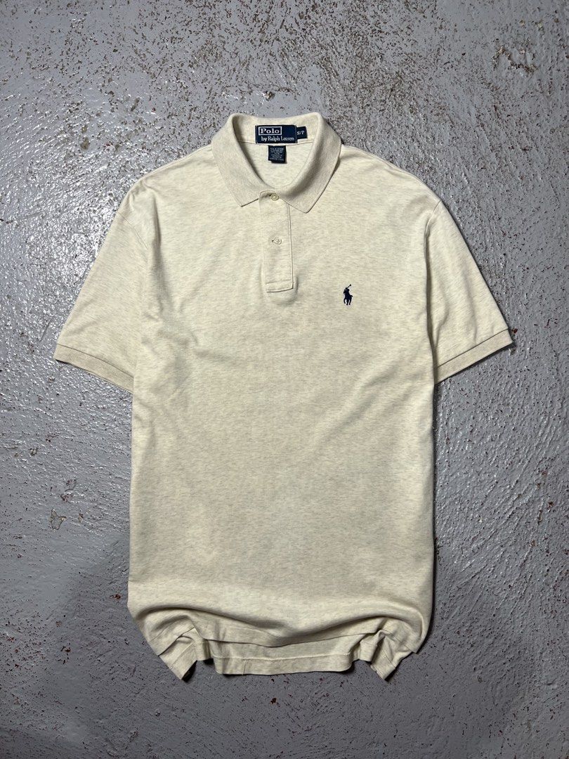 Ralph Lauren Cream Poloshirt (Category: Tshirts & Polo Shirts ) located in Davao. Submitted by don_jungco (Listing ID 1463671150, Image 1). Description: Condition: Like New Color rate: 10/10 Issue: Width - 21 Length - 29 Best Fit - Large.