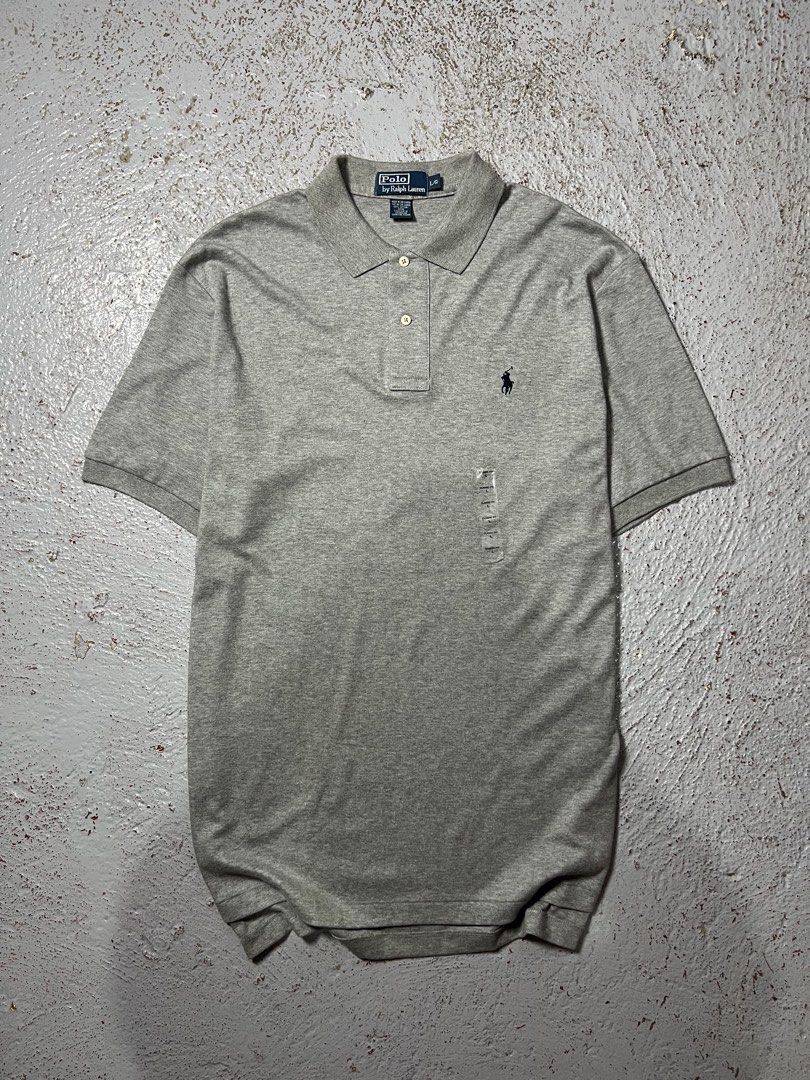 Ralph Lauren Gray Pima Poloshirt (Category: Tshirts & Polo Shirts ) located in Davao. Submitted by don_jungco (Listing ID 1463670528, Image 1). Description: Condition: Brand New Color rate: 10/10 Issue: Width - 23 Length - 30 Best Fit - L to XL.