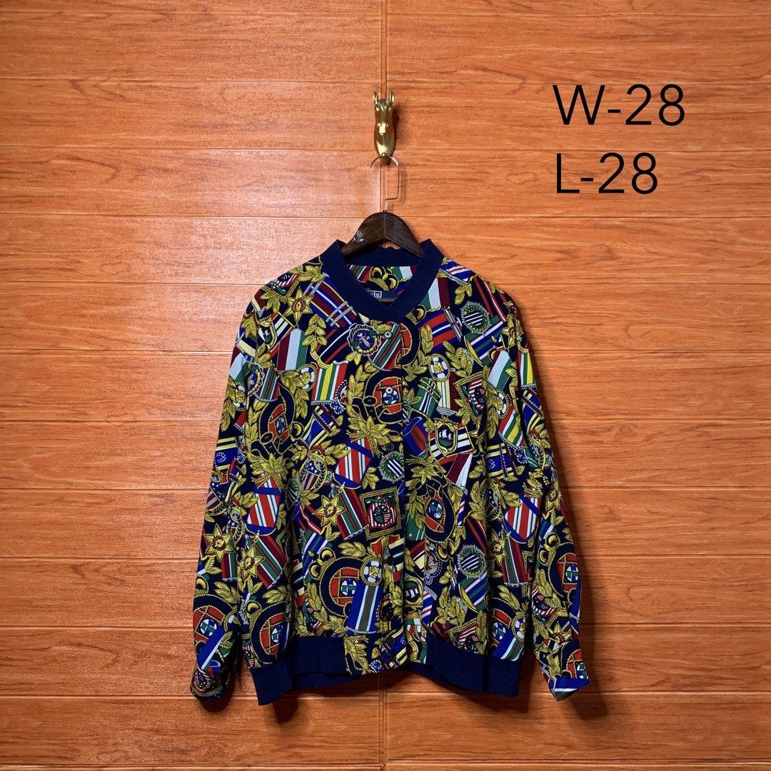 Ralph Lauren RL Gold Nautical Bomber Jacket (Category: Coats, Jackets and Outerwear) located in Quezon City. Submitted by donklasiko (Listing ID 1463635820, Image 2). Description: Condition: 9.5+/10 Pristine condition Issue: non Refer to the dimension 🤗 PM FOR MORE DETAILS NO RETURN, NO EXCHANGE & NO REFUND! ✅I ALSO ACCEPT TRADE/SWAP TO ANYTHING JUST DROP YOUR OFFER Please manage your expectations, this is a secondhand item. What you see is what