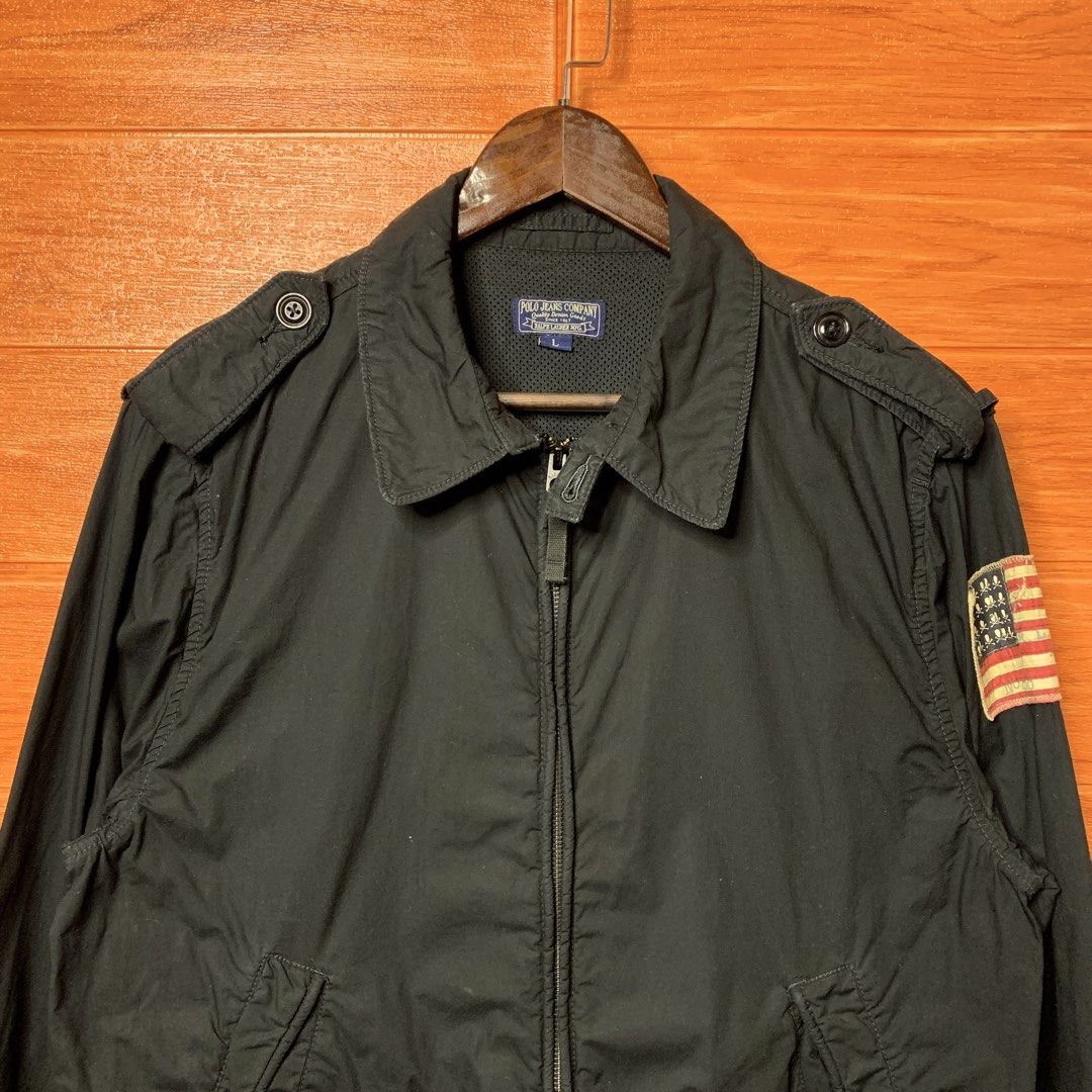 Ralph Lauren RL USA Bomber Jacket (Category: Coats, Jackets and Outerwear) located in Quezon City. Submitted by donklasiko (Listing ID 1463635272, Image 3). Description: Condition: 9.5+/10 Pristine condition Issue: non Refer to the dimension 🤗 PM FOR MORE DETAILS NO RETURN, NO EXCHANGE & NO REFUND! ✅I ALSO ACCEPT TRADE/SWAP TO ANYTHING JUST DROP YOUR OFFER Please manage your expectations, this is a secondhand item. What you see is what you get �