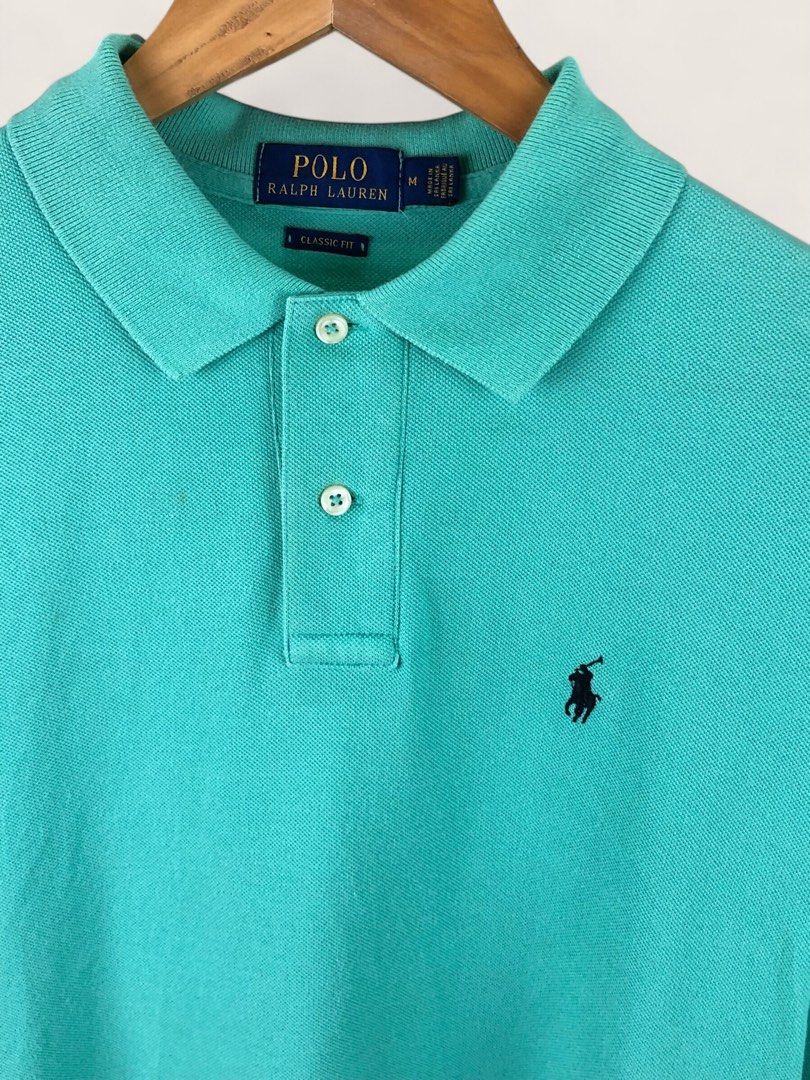 Ralph Lauren Teal Polo Shirt (Category: Tshirts & Polo Shirts ) located in Manila. Submitted by 12essentials (Listing ID 1463664736, Image 3). Description: 📌 Excellent Condition 📌 M on tag 📌 Length 30’ Width 21’.