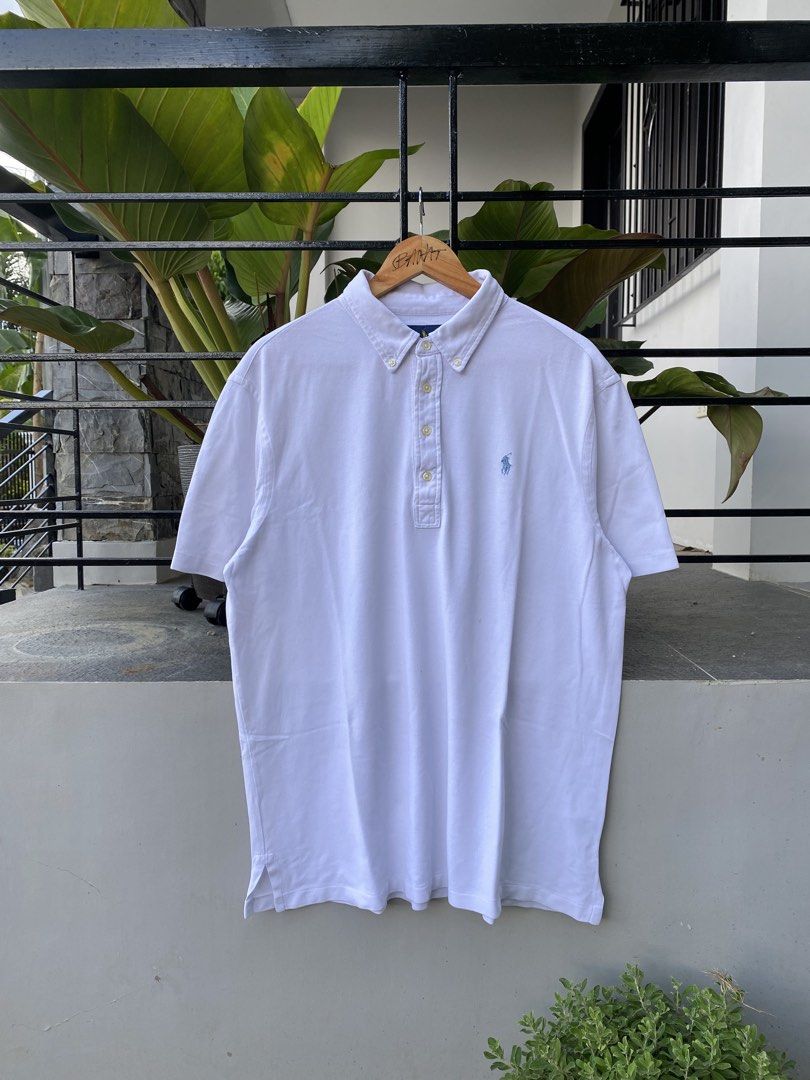 Ralph Lauren X Lacoste Bundle (Category: Tshirts & Polo Shirts ) located in Roxas City. Submitted by dua-garments23 (Listing ID 1463605113, Image 1). Description: - Bundle includes Ralph Lauren and Lacoste polo shirts. - Sizes 24/29 - 17.5/23 - 23/29 - Features a white Ralph Lauren polo with embroidered pony logo. - Features a white Lacoste polo with embroidered crocodile logo. - Includes a patterned Ralph Lauren polo with a unique belt print. - 