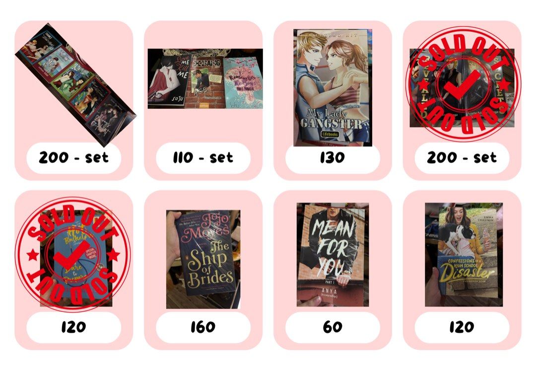 Random books (Category: Storybooks) located in Manila. Submitted by silentpenguin.171d31 (Listing ID 1463668850, Image 3). Description: Fiction books by bundles! Price starts at 50 pesos as listed. Pm for more details!.