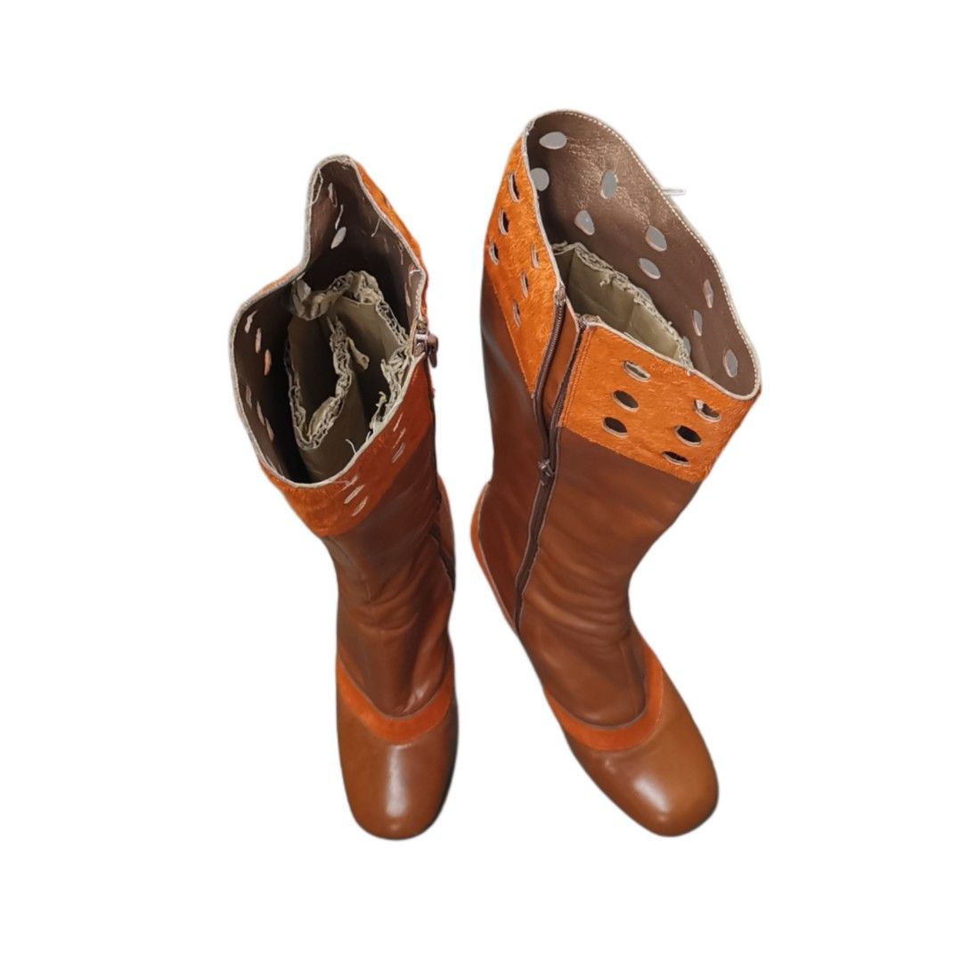 Random Leather Boots (Orange, 36 or 5) (Category: Wedges) located in General Mariano Alvarez. Submitted by hundred_lives (Listing ID 1463707201, Image 1). Description: Random Leather Boots (Orange, 36 or 5) ‼️***Or Best Offer Wins***‼️ ‼️***Split Or As Pack***‼️ ‼️***Negotiable All Items***‼️ ‼️***What You See Is What You Get***‼️ Tags: burberry fendi mcm givenchy yohji yamamoto rick owens prada dolce & gabbana channel gucci hermès balenciaga val