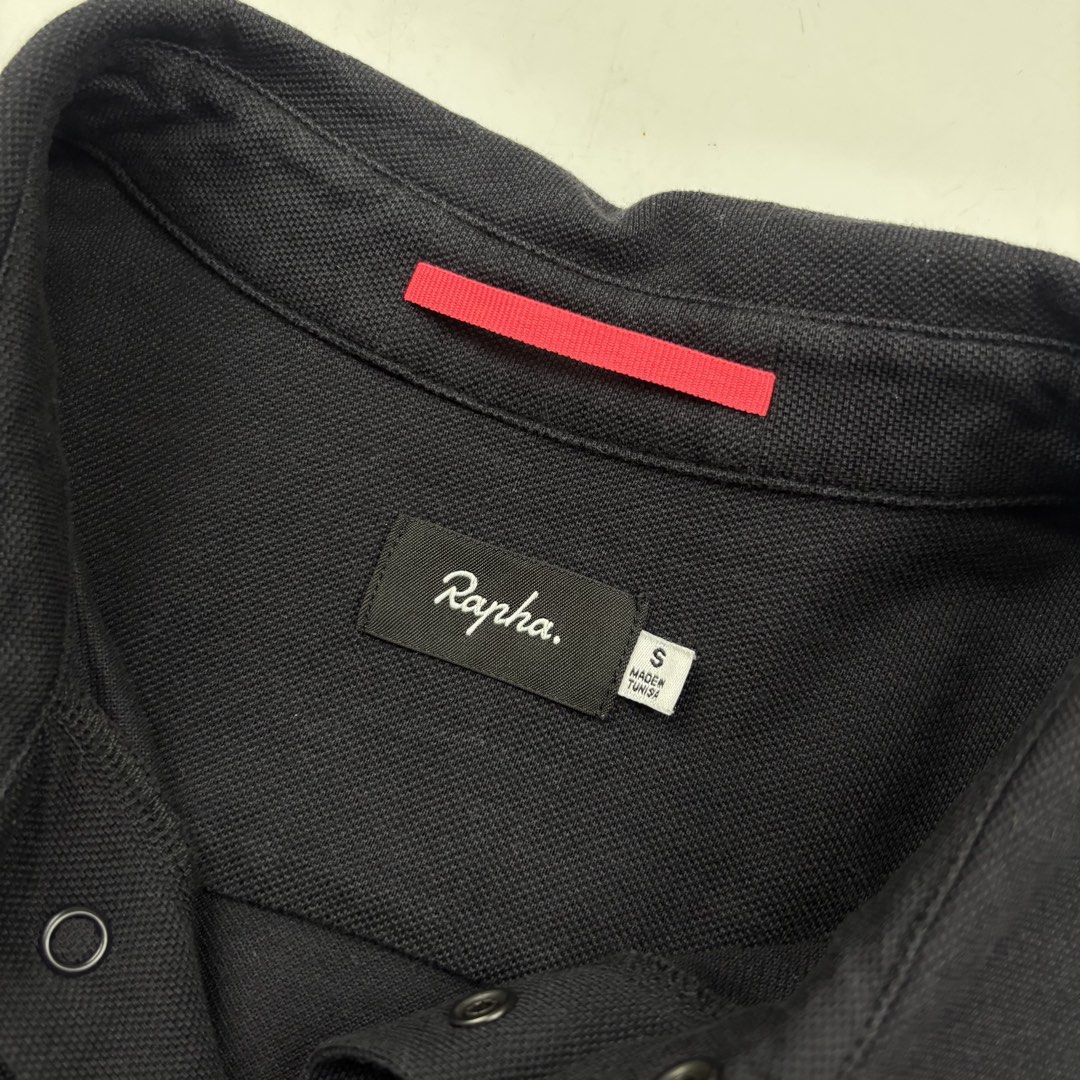 Rapha Logo Polo (Category: Tshirts & Polo Shirts ) located in Makati City. Submitted by ragrepository (Listing ID 1463680279, Image 3). Description: Rapha Logo Polo Tagged as Small Length- 29” Pit to pit- 20” Sleeves- 10.5” Shoulder-15” Condition- 9.5/10 Flaw- None .