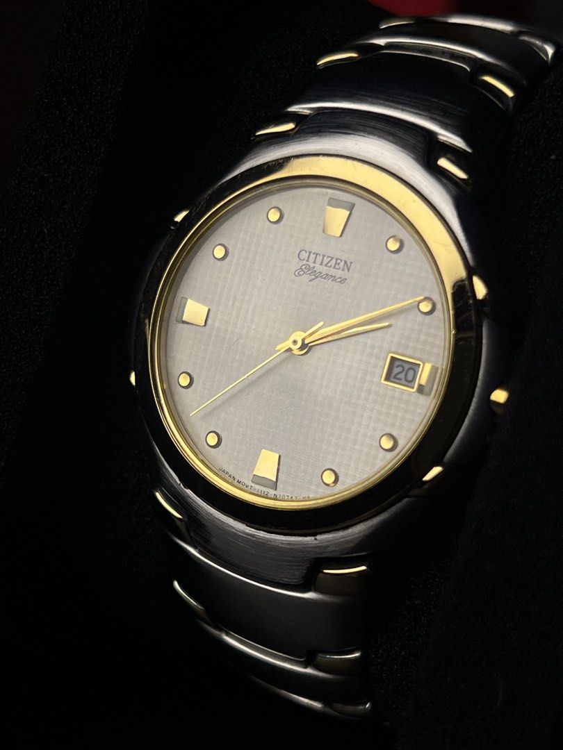 Rare Citizen Elegance (Category: Men's Watches) located in Quezon City. Submitted by phcrisis (Listing ID 1463708992, Image 1). Description: Citizen Elegance Signiture Quartz 112-s66137 36mm Case 28mm Lug to lug 8mm Case Height Works perfect condition 7,000.