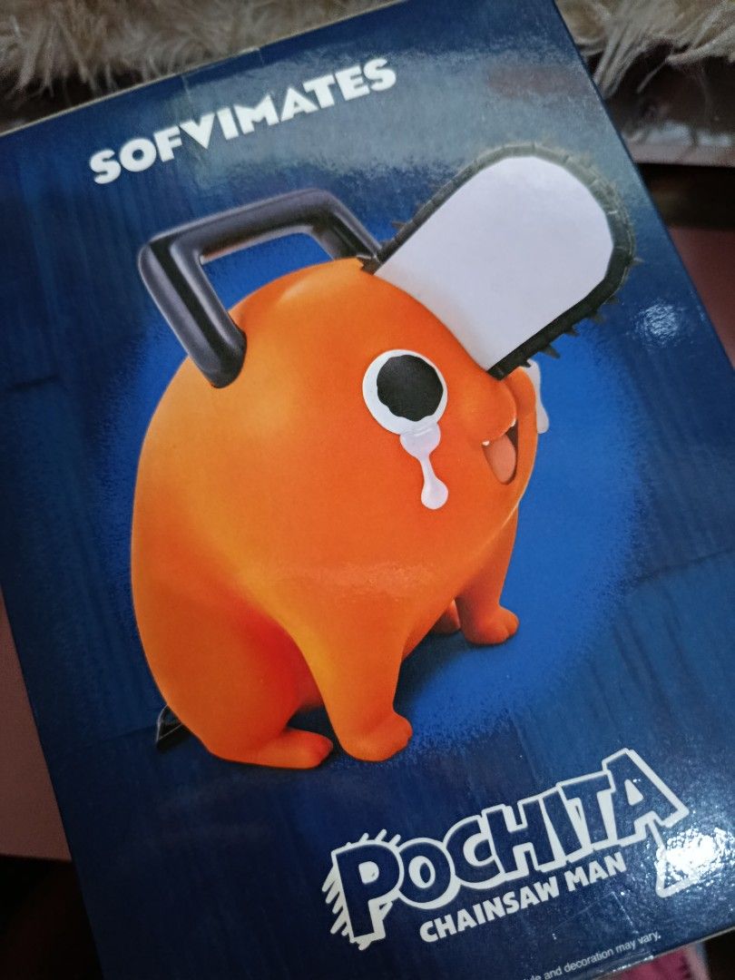 [RARE] Sofvimates Pochita Crying Ver. from Chainsaw Man BIB Figure (Category: Figurines & Statues) located in Pasig City. Submitted by kirakira.finds (Listing ID 1463605777, Image 3). Description: Wts my most beloved chainsaw man figure, it's his time to go because i badly need shelf space and funds. I hope the next owner takes care of him dearly🥹 BIB, back in box condition! pasig loc lalamove lnc.