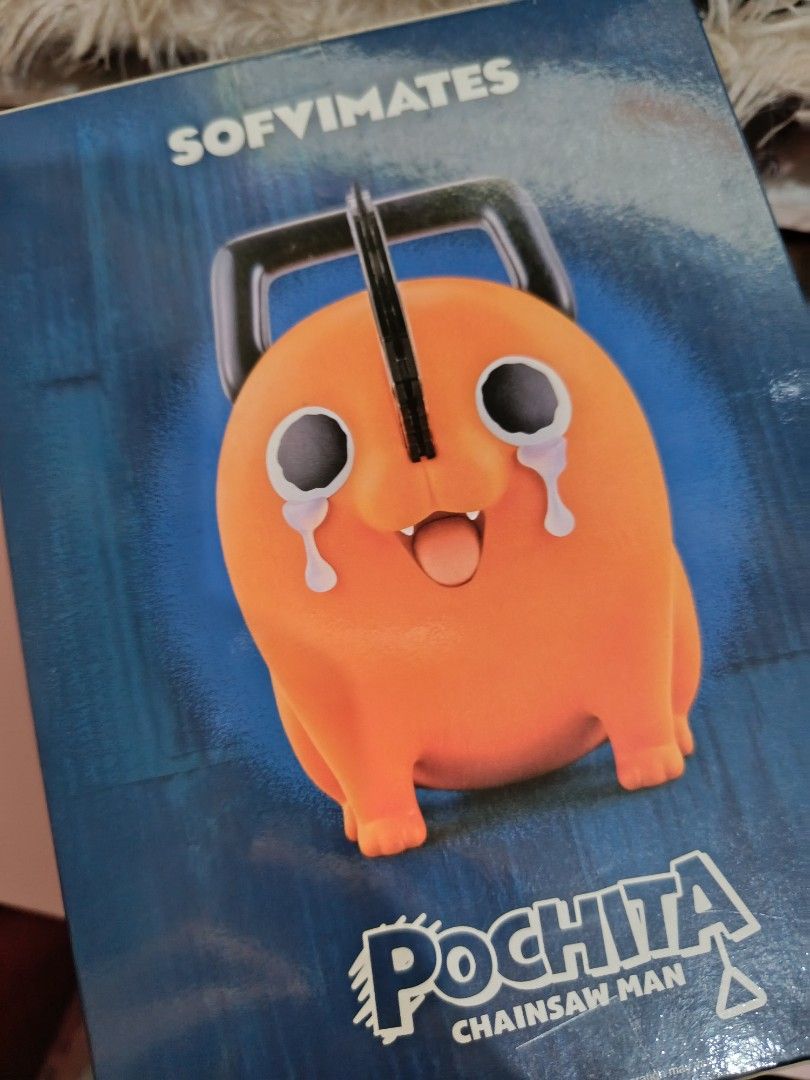 [RARE] Sofvimates Pochita Crying Ver. from Chainsaw Man BIB Figure (Category: Figurines & Statues) located in Pasig City. Submitted by kirakira.finds (Listing ID 1463605777, Image 2). Description: Wts my most beloved chainsaw man figure, it's his time to go because i badly need shelf space and funds. I hope the next owner takes care of him dearly🥹 BIB, back in box condition! pasig loc lalamove lnc.