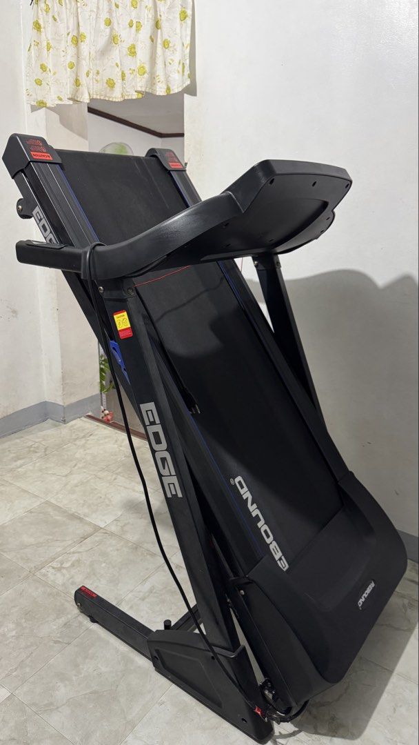 REBOUND EDGE Motorized Treadmill (Category: Cardio & Fitness Machines) located in Manila. Submitted by nxysabel (Listing ID 1463562051, Image 2). Description: SELLING REBOUND EDGE MOTORIZED TREADMILL • Negotiable • Bought: January 2025 • Lightly used and well-maintained • Fully functional • Comes with the original manual • Minor cosmetic scratch on the right handle • Loc: ARCA South • Can schedule unit testing RFS: Rarely used.