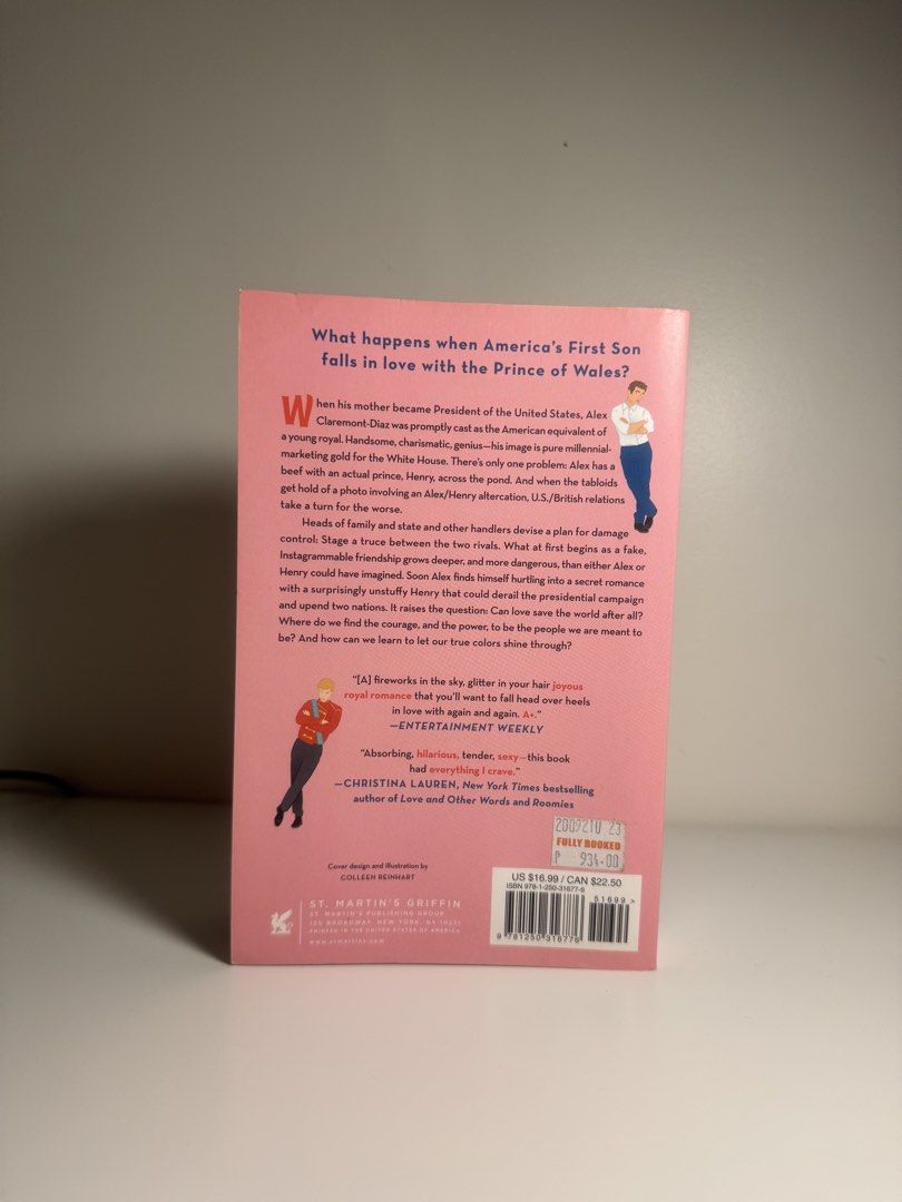 Red, White & Royal Blue by Casey McQuiston (Category: Storybooks) located in Manila. Submitted by pepnoq (Listing ID 1463708080, Image 3). Description: Originally Php934 but there is yellowing/browning on the edges of the pages.