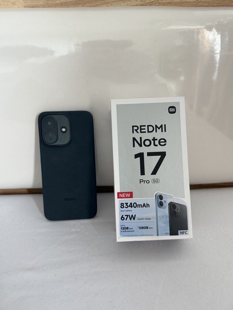 REDMI NOTE 17 PRO 5G (Category: Xiaomi) located in Quezon City. Submitted by ryuix (Listing ID 1463582674, Image 2). Description: Redmi Note 17 Pro 5g Complete with box Only used once..