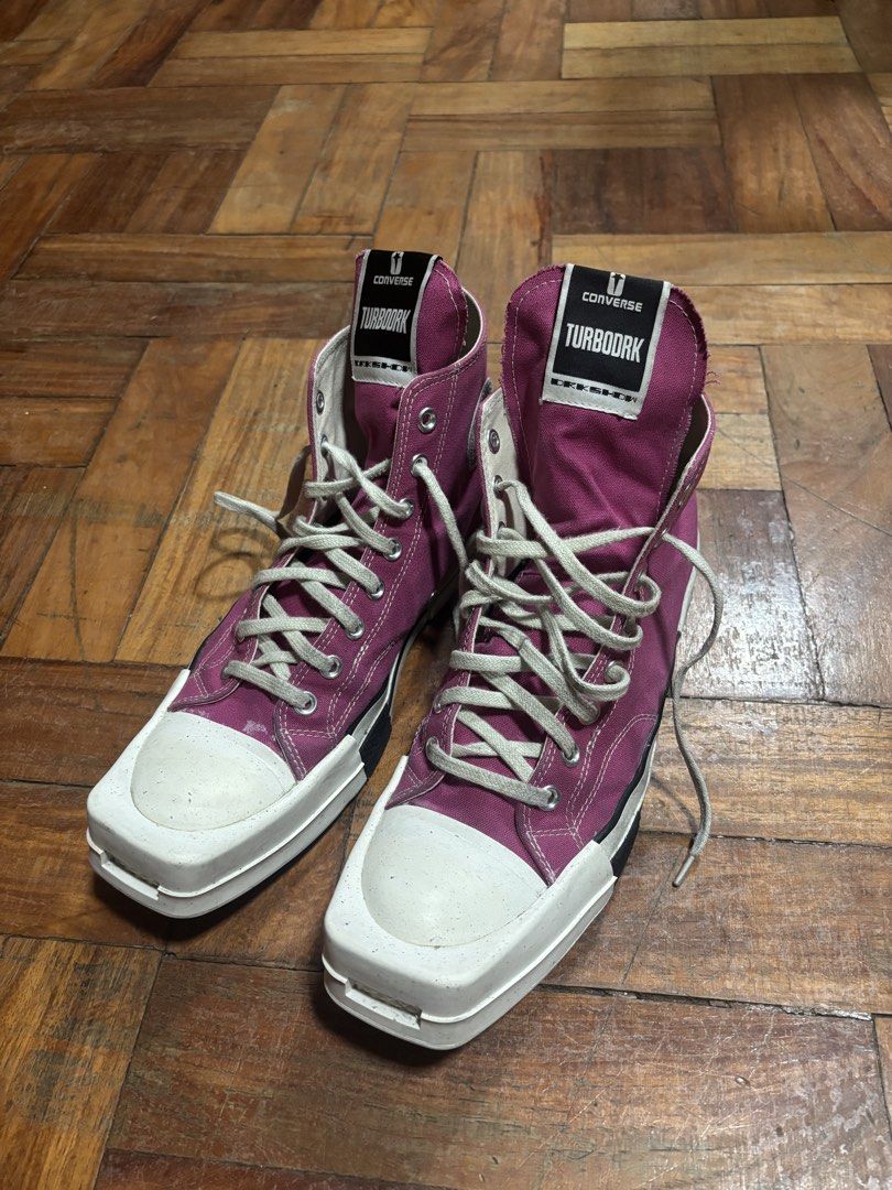 Rick Owens Converse drkshdw PINK size 11 (Category: Casual Shoes) located in San Juan City. Submitted by venturea (Listing ID 1463602272, Image 1). Description: very good condition, just needs a cleaning imo DM for more details or pics Size 11 Price is Nego.
