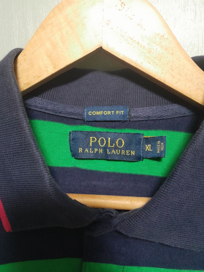 RL POLO STRIPE XL (Category: Formal Shirts) located in Alburquerque. Submitted by zkethrifter (Listing ID 1463709771, Image 3). Description: Size XL on tag.