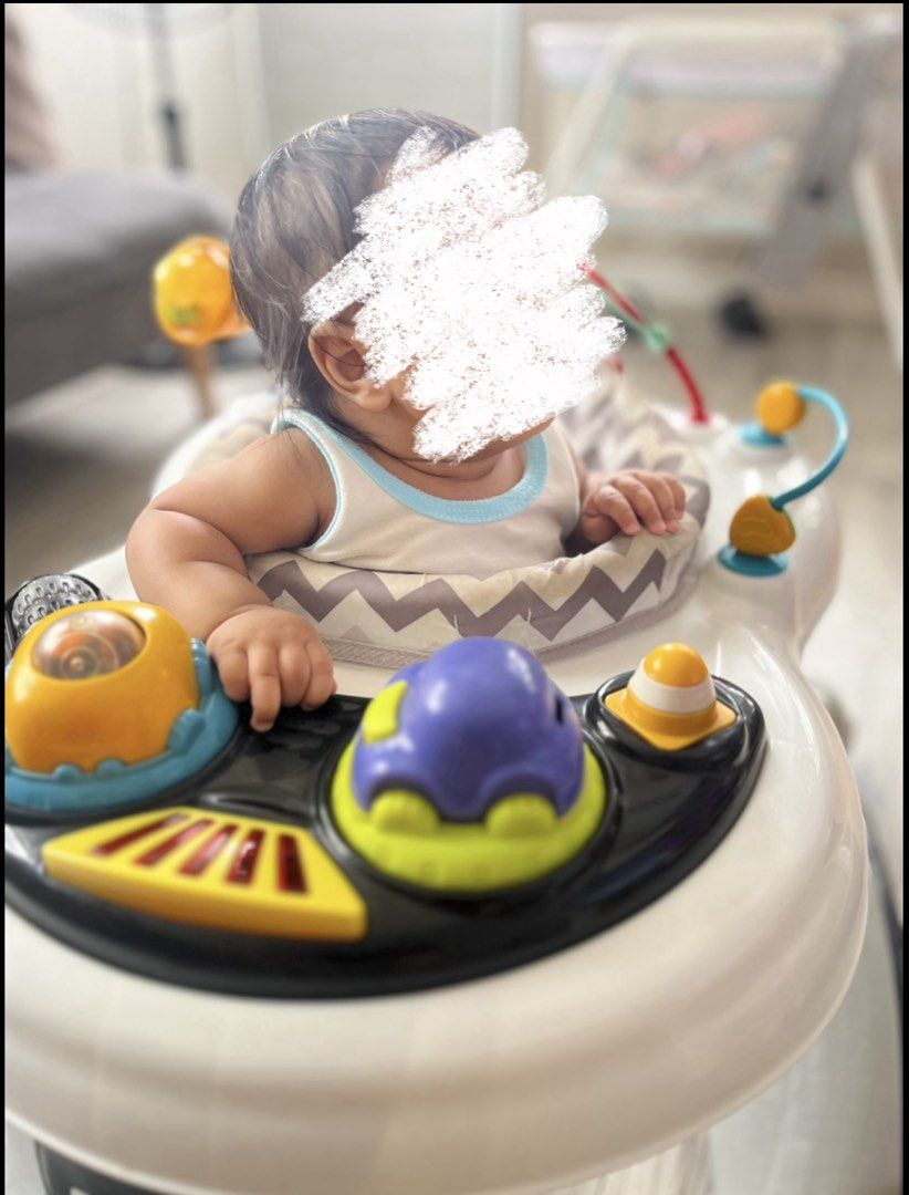 Rolling+ Baby Walker with Toys (Category: Infant Playtime) located in Dasmarinas. Submitted by nikkasumpi58475 (Listing ID 1463603658, Image 2). Description: Rfs outgrown Ung issue is na tanggal ung 1 rattle toy pwede sya ma remove nsa last picture - Interactive baby walker with attached toys - Padded seat for maximum comfort - Smooth-rolling wheels for easy movement - Perfect for babies learning to explore - Clean and ready for a new home.