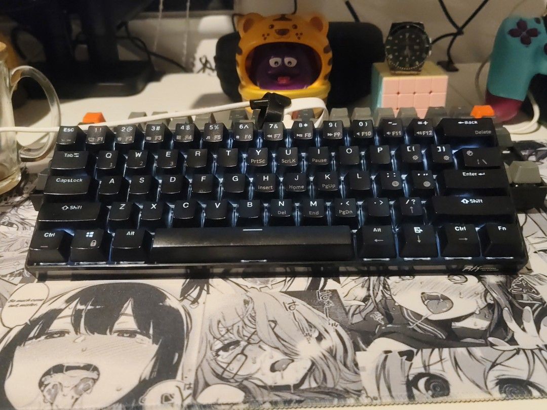 Royal Kludge RK61 Mechanical Keyboard (Category: Computer Keyboard) located in Mabalacat. Submitted by dam-sun (Listing ID 1463644418, Image 3). Description: - Royal Kludge RK61 Mechanical Keyboard - Compact 60% Layout: Saves desk space - RGB Backlighting: Customizable lighting effects - Connectivity: USB wired - Condition: Works well - Reason for Selling: Upgraded to a new keyboard.