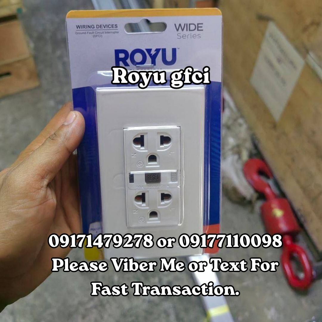 Royu gfci (Category: Construction Tools & Equipment) located in Manila. Submitted by 09171479278_elsie. (Listing ID 1463611858, Image 1). Description: Royu gfci.