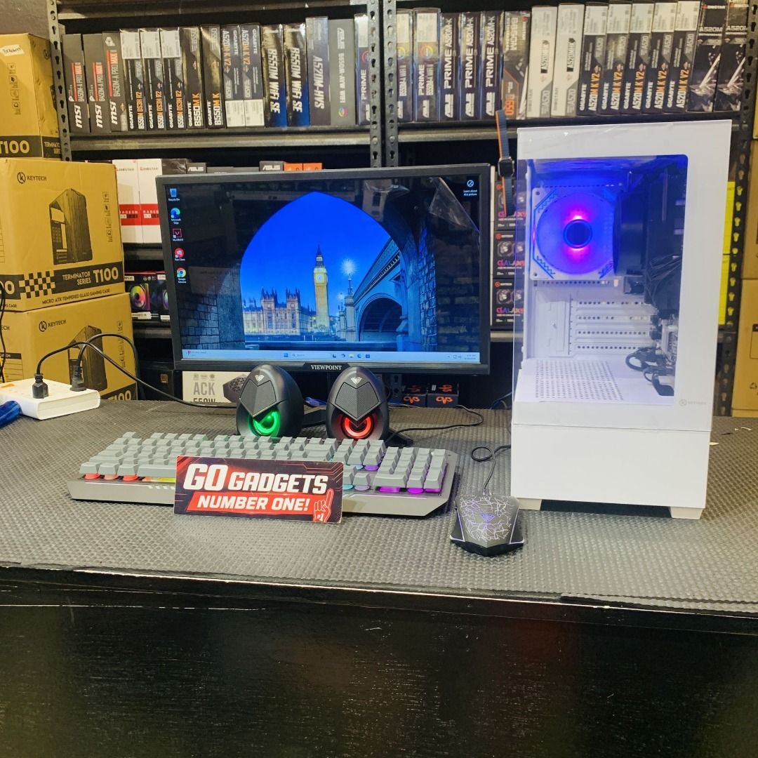 RYZEN 5 3400G (Category: Desktops) located in Pasay City. Submitted by andrewww.z (Listing ID 1463645148, Image 1). Description: Your dream setup is waiting! 🖥️🔥 Clean white build, RGB lighting, mechanical keyboard, and all the essentials for your gaming and work needs. 🎮💻 🖥️ We offer: ✔ Gaming PC Builds ✔ Work / Office PC Builds ✔ Editing / Productivity PC Builds ✔ PC upgrades and accessories 💳 INSTALLMENT AVAILABLE BDO • BPI • HSBC • Chin