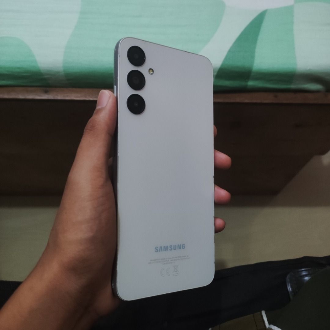 Samsung Galaxy A05s (Category: Samsung) located in Caloocan City. Submitted by flipper_lad (Listing ID 1463643559, Image 1). Description: SPECS: — 6GB RAM + 4GB RAM Plus — 128GB ROM — 6.7” FHD+ Display — Qualcomm Snapdragon 680 Gaming Processor — 50MP Main Rear Camera — 2MP Macro Camera — 2MP Depth Camera — 13MP Front Camera — 5,000mAh Battery — 25W Super Fast Charging — USB Type-C — Side-Mounted Fingerprint Sensor — Dual SIM + microSD — 3.5mm He