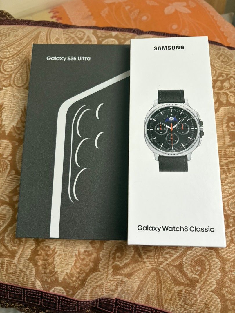 Samsung galaxy S26 Ultra + watch classic 8 (Category: Samsung) located in Manila. Submitted by Joseph (Listing ID 1463587633, Image 3). Description: Swap to iPhone 17 pro max. Warranty until July 2027 Samsung care+ worth 6999 until july 2028 with Watch classic 8 if okay yung phone na isaswap Complete with charger and box No issue 70k po if cash hindi kasama ang watch offer lang po sa sure buyer nag try lang nang android kaso babalik ng iOS, di tu