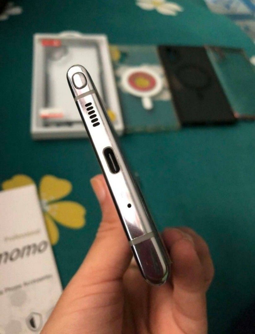 Samsung Note 10+ ⬇️ (Category: Samsung) located in Naic. Submitted by warmflower.09bd07 (Listing ID 1463710454, Image 3). Description: FOR SALE OR SWAP. . -SAMSUNG NOTE 10+ (12GB/256GB) -NTC APPROVED. -ROOTED NA RIN. -OPENLINE ANYSIM AY WORKING. -COLOR: AURA GLOW. -SPEN IS WORKING EXCEPT SA AIR ACTION D NAGANA. -INCLUDE 6 CASE YUNG DALAWA D NAPICTURAN. -INCLUDE CARBON STICKERS AND SCREEN PROTECTOR. -ISSUE:MILD AMOLED BURN COMMON SA MGA NOTE SERIE