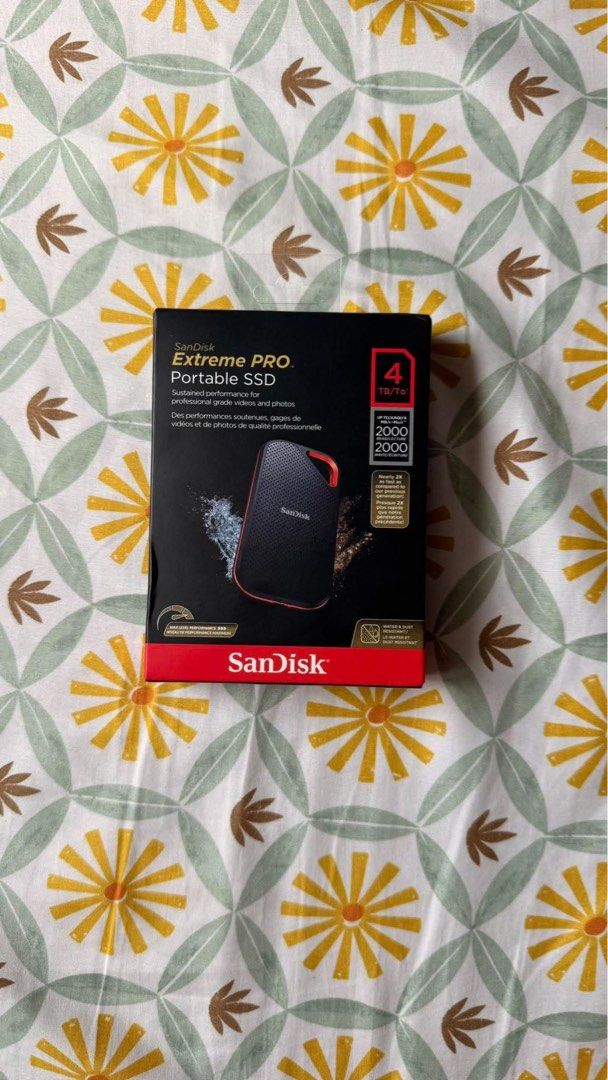 SanDisk Extreme PRO Portable SSD 4TB (Category: Hard Disks & Thumbdrives) located in Manila. Submitted by bienners (Listing ID 1463718312, Image 1). Description: FOR SALE: 4TB Extreme PRO Portable SSD 💾 📦 Brand New — Still Sealed ✅ 4TB Storage ✅ Portable SSD ✅ Original & unopened ✅ Perfect for work, gaming, photo/video editing, backups, and more 💰 Price: ₱42,000 (negotiable) 📍 Location: QC 🚚 Meet-up / Shipping available RFS: Extra / Unused �
