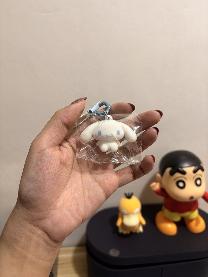 Sanrio Cinnamoroll Keychains - Various Styles (Category: Character Goods) located in Caloocan City. Submitted by neverletmigo (Listing ID 1463693660, Image 2). Description: Pricelist: - Ice Cream Keychain: 559 - Furry Keychain: 649 - Acrylic Box Keychain: 649 - Teddy Bear Keychain: 749 MOP: GoTyme | BPI Meetups Preferred (Weekends Only): SM Grand Central | SM North EDSA | Trinoma Shipping via: LBC | Grab | Lalamove 📩 PM to order or inquire. 💰 P