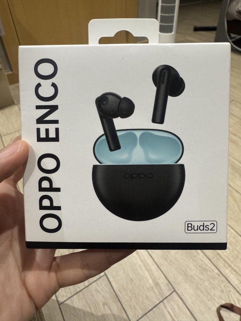 SEALED! OPPO Enco Buds2 Wireless Earbuds - Midnight (Category: Earphones) located in Quezon City. Submitted by adilou (Listing ID 1463682538, Image 1). Description: - OPPO Enco Buds2 Wireless Earbuds (Midnight) - Up to 28 hours of total listening time - AI Noise Cancellation for crystal-clear calls - Powerful 10mm Titanium Diaphragm Drivers for rich sound - Latest Bluetooth 5.2 connectivity - Comes with a convenient charging case.
