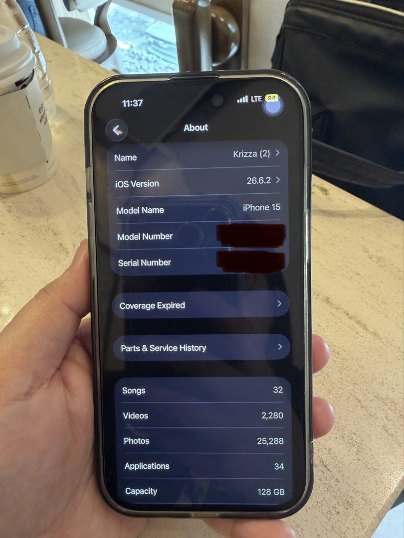 SELLING IPHONE 15 128gb (Category: iPhone 15 Series) located in Mandaluyong City. Submitted by M1030 (Listing ID 1463589399, Image 1). Description: SELLING IPHONE 15 128gb 28,999php - Female owner - True Tone - Never na repair - All Original Parts - No dents and scratches - Restart all you want! - Negotiable basta sure buyer! MEET UP ONLY SA ROCKWELL POWERPLANT MALL MAKATI .