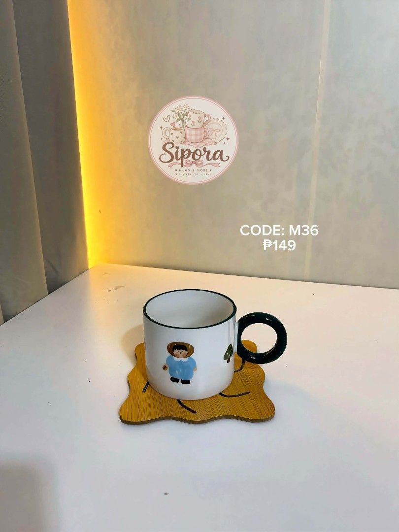 Sipora Ceramic Mugs - Various Designs (Category: Coffee & Tea Tableware) located in Rizal. Submitted by callaleighn (Listing ID 1463672986, Image 2). Description: Cute ceramic mugs from Sipora. Available in different designs and colors. Perfect for your morning coffee or tea. Each mug comes with a unique design. Check the photos for available styles. Great for gifting too!.