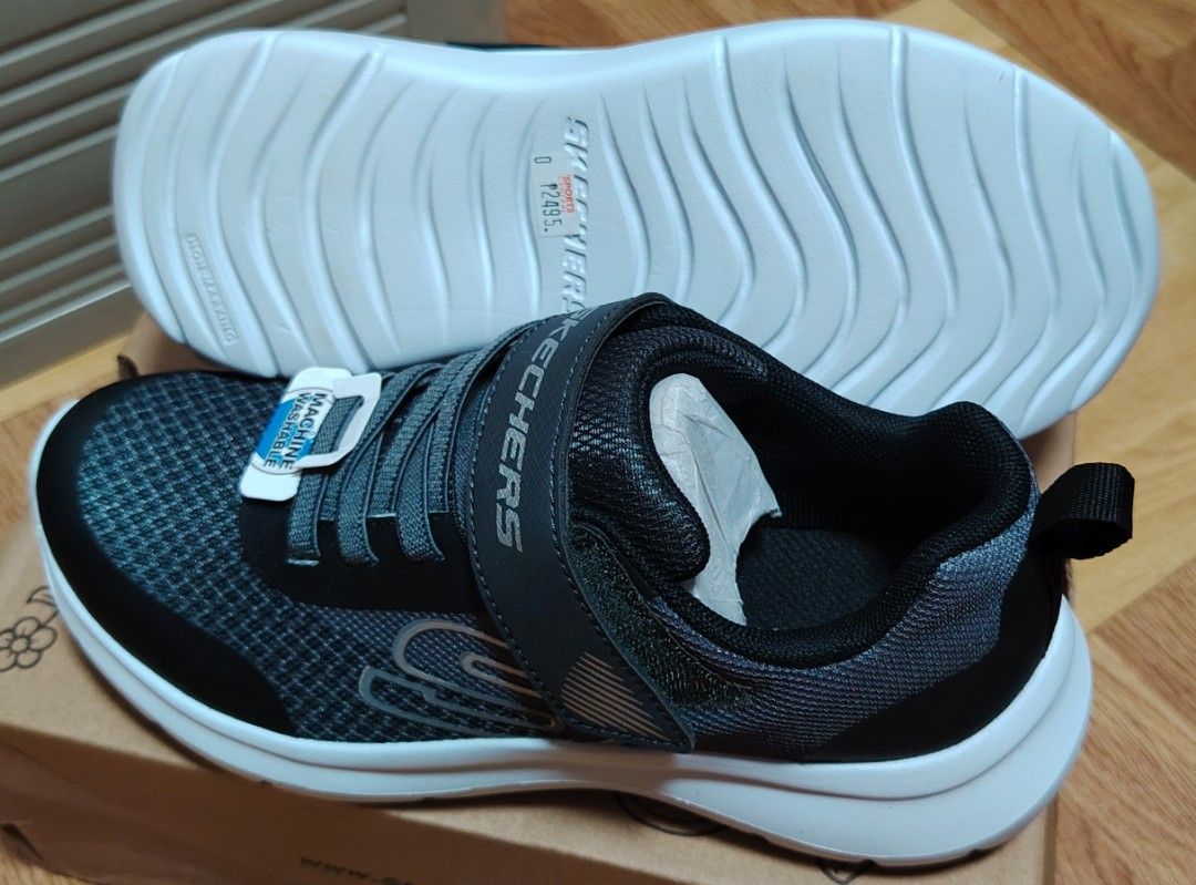 Skechers Kids - Size 4 (Category: Babies & Kids Fashion) located in Paranaque City. Submitted by dudezz1222 (Listing ID 1463578865, Image 3). Description: - Skechers sneakers for kids, brand new, Size 4 - Easy velcro strap and laces - Machine washable - super convenient for parents! - Great for everyday wear and active play - Comes in original box - Get them before they're gone!.