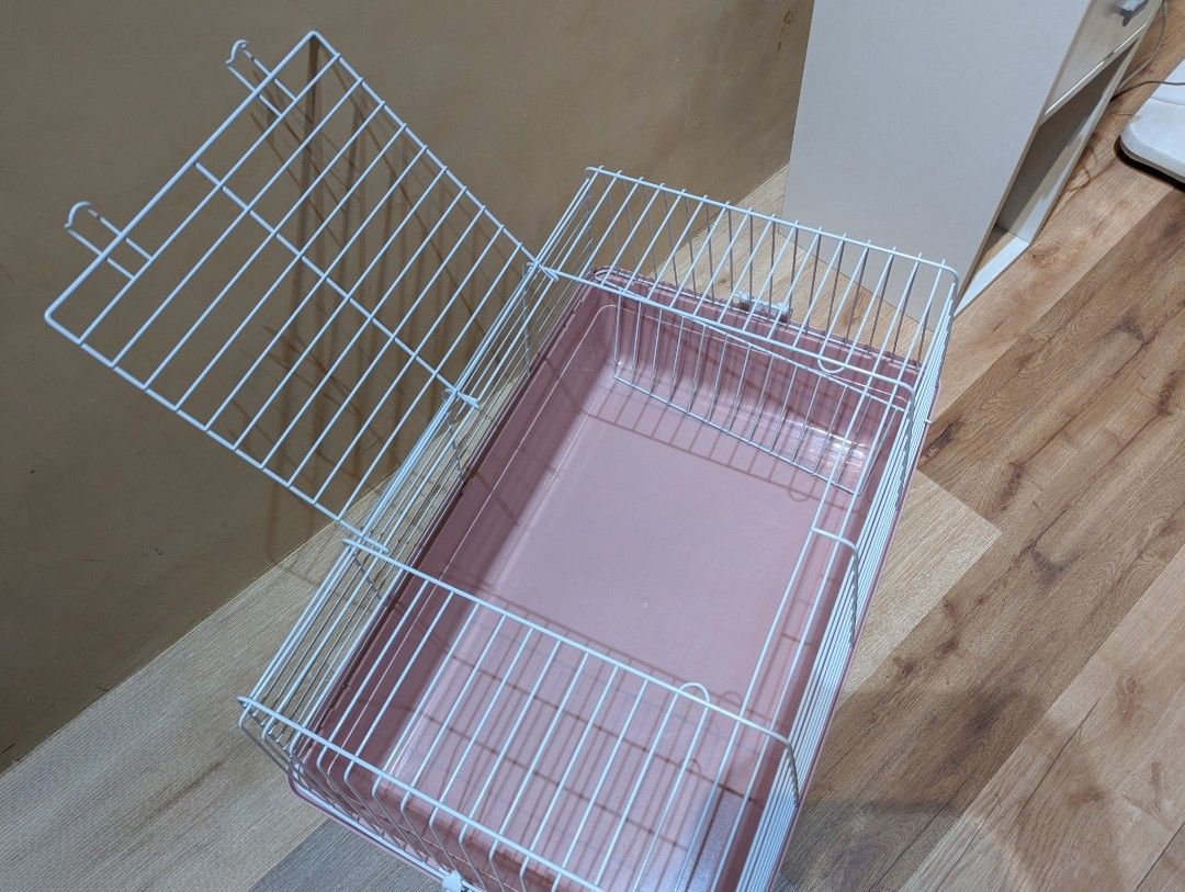 Small animal cage and litter box set (Category: Homes & Other Pet Accessories) located in Quezon City. Submitted by r.ruste (Listing ID 1463712915, Image 3). Description: Cage dimensions: 70 (L) x 45 (W) x 36 (H) cm Litter box dimensions: 42 (L) x 28 (W) x 12 (H) cm / Entry point height: 5.5cm Reasons for sale: Cage was used for litter-box training. Training successful. ✌️ Litter box is too small. Selling these as a set. Please send a message if 