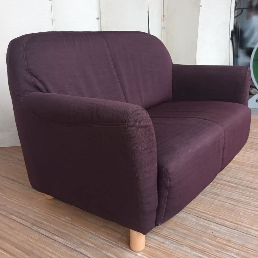 Sofa (Category: Sofas) located in Meycauayan. Submitted by marygracecasimiro (Listing ID 1463683073, Image 3). Description: Novatex Italy LoveSeat Plum Purple Color L51 x W29 x H14/32 Price: 12,500💚.