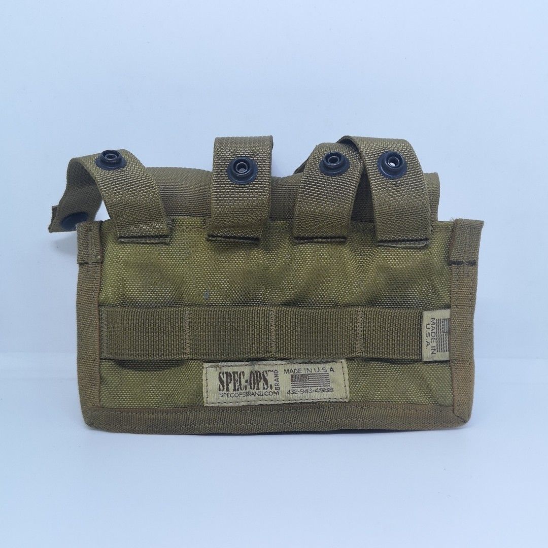 Spec Ops pouches (Category: Combat Sports) located in Manila. Submitted by isko_sarisari (Listing ID 1463635068, Image 2). Description: Spec Ops (Made in USA) MOLLE/PAL system pouches. Cordura Used but still on A1 condition. No rips or stitching issues, snap fasteners all functional. 3 for Php1500 (negotiable).