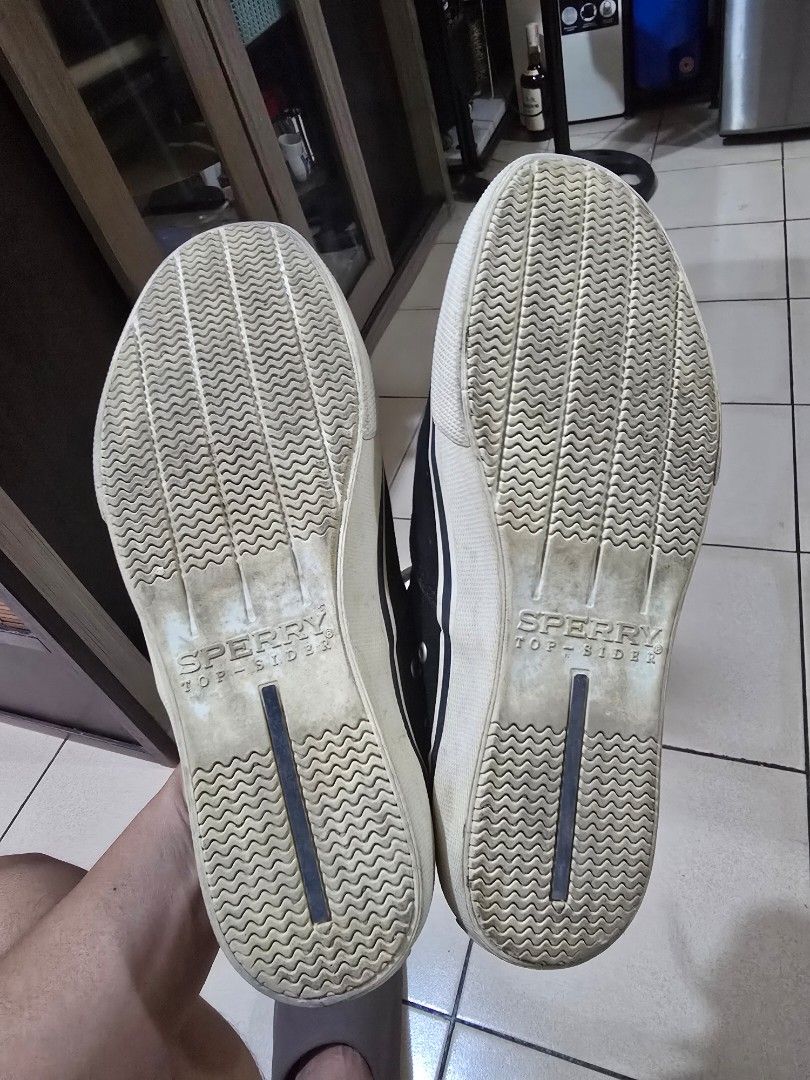 Sperry Top-Sider Canvas Sneakers Black (Category: Casual Shoes) located in Quezon City. Submitted by baksi11 (Listing ID 1463590176, Image 3). Description: - Brand: Sperry Top-Sider - Color: Black - Material: Canvas - Style: Lace-up, Classic design - Condition: Soles show some wear but have plenty of grip - Comfort: Comfortable for everyday wear - Occasion: Great for casual outings.