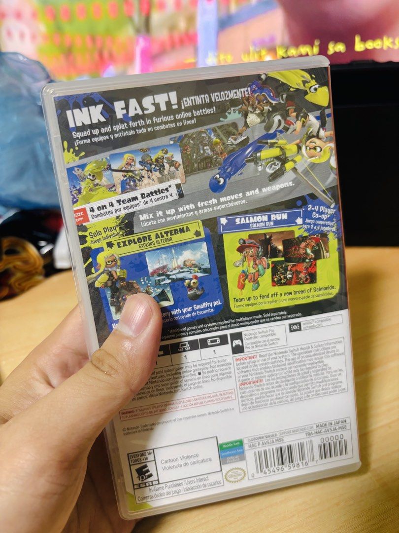 Splatoon 3 - Nintendo Switch (Category: Nintendo) located in Makati City. Submitted by karlds28 (Listing ID 1463653752, Image 2). Description: For Nintendo Switch RFS: Done playing No swap/trade No issue Fixed price Location: Brgy. Rizal, Taguig.