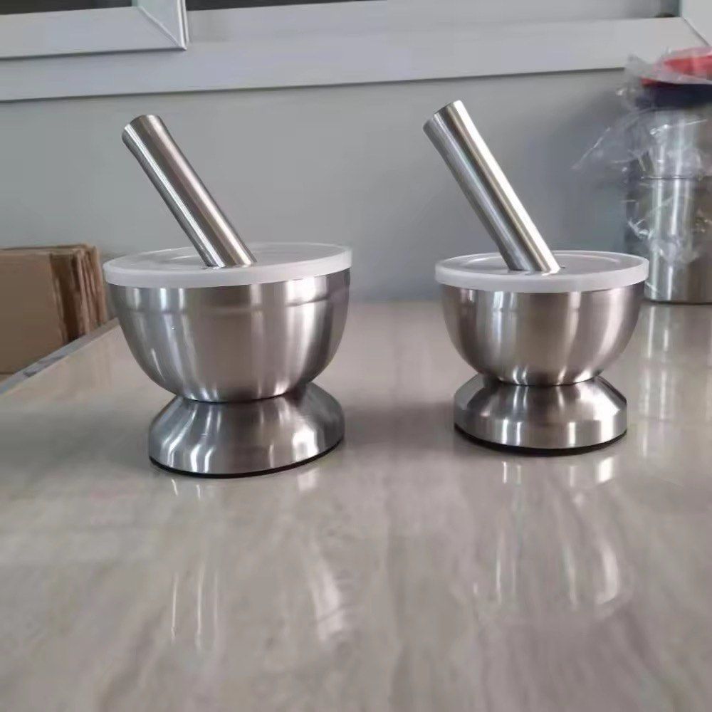 Stainless Steel Mortar and Pestle Set (Category: Cookware & Accessories) located in Valenzuela. Submitted by richmondarrieta (Listing ID 1463595498, Image 1). Description: - Set of 2 durable stainless steel mortar and pestle. - Perfect for grinding spices and herbs. - Easy to clean and maintain. - Essential tool for any kitchen..
