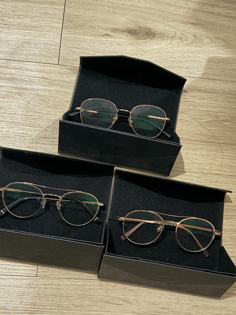 Star Finder Eye Glasses / Frame (Category: Vision Care) located in Muntinlupa City. Submitted by marasiganmika (Listing ID 1463669535, Image 2). Description: Used, from star finder optical. All frames have grade (forgot specifics) but can be changed as needed. Bought each for 1500-2000. Selling for 600 only for all frames :) .