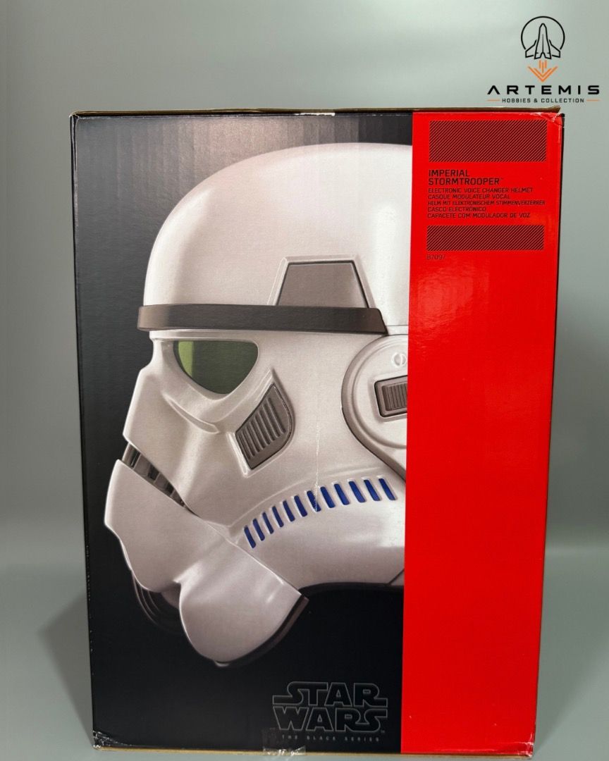 Stormtrooper Helmet Star Wars The Black Series (Category: Caps & Hats) located in Caloocan City. Submitted by artemishobbiesandcollection (Listing ID 1463626281, Image 2). Description: STAR WARS : THE BLACK SERIES STORMTROOPER HELMET - [100% authentic] • Full-scale 1:1 wearable role-play helmet • Official Hasbro Star Wars Black Series collectible Condition: Brand New • Opened for Inspection Box Condition: Small dent, otherwise in good condition I