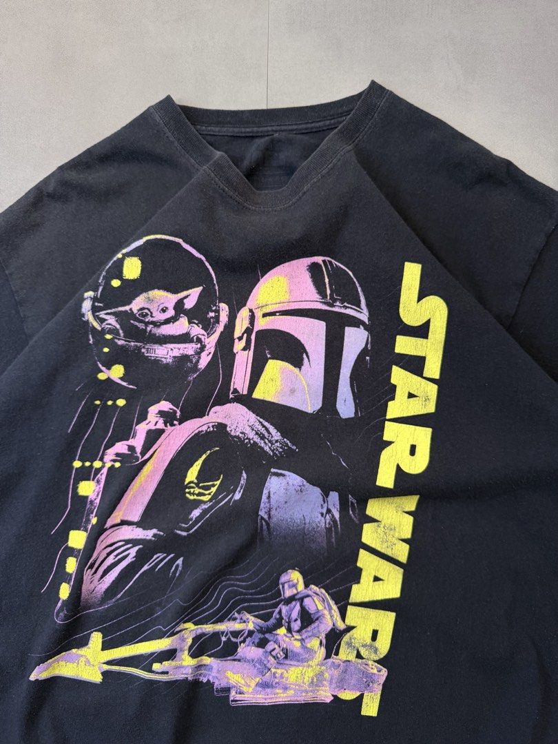 Star Wars The Mandalorian tee shirt (Category: Tshirts & Polo Shirts ) located in Santa Rosa. Submitted by arvintage.ph (Listing ID 1463689921, Image 3). Description: Tagged: XL on tag Width 23.5” | Length 30.5” Condition: Lightly used Issue(s): Minimal hairline crackprints.