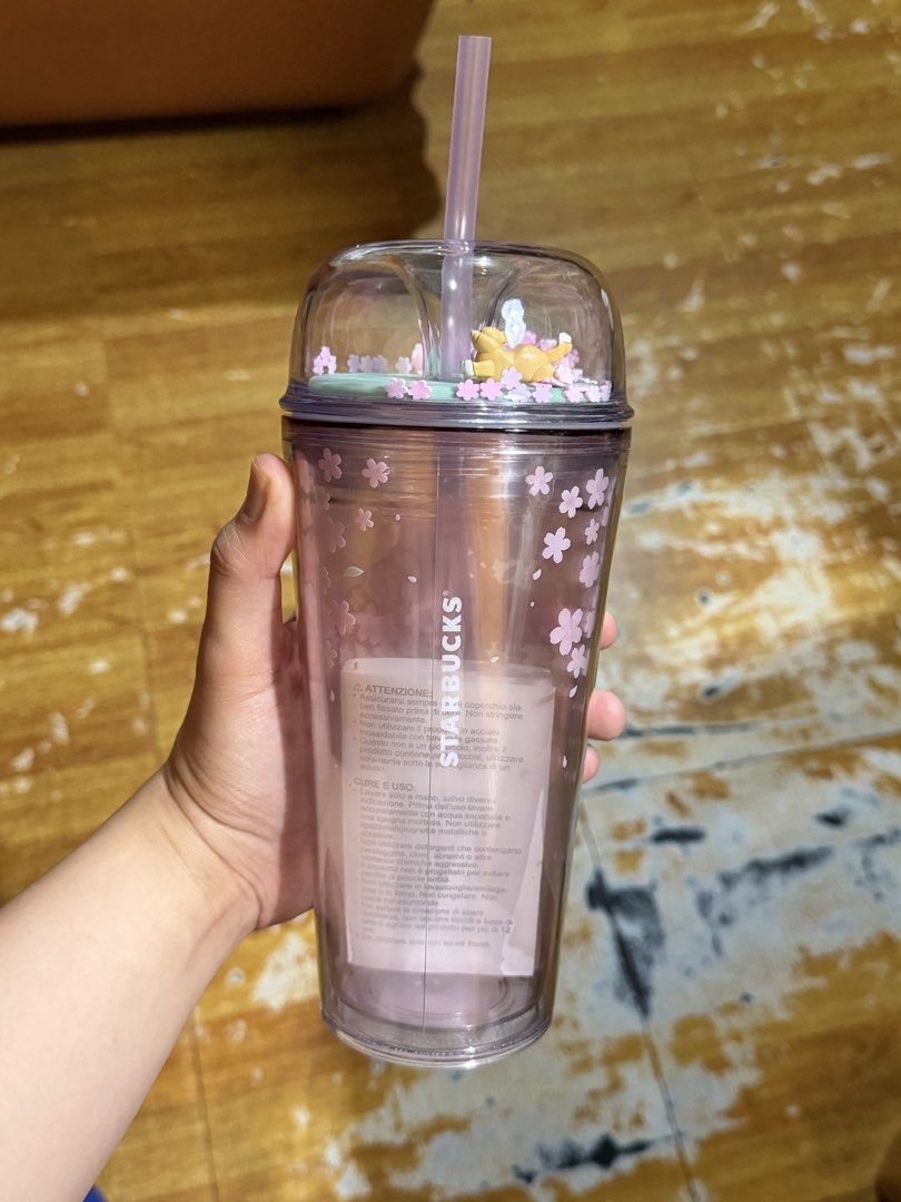 Starbucks Cherry Blossom Tumbler (Category: Water Bottles & Tumblers) located in Mandaluyong City. Submitted by irenealejandro (Listing ID 1463679319, Image 1). Description: - Adorable Starbucks tumbler featuring a beautiful cherry blossom design. - Includes a convenient straw for easy sipping. - Comes with a cute charm attached to the lid. - Perfect for keeping your cold drinks refreshingly chilled. - A must-have for Starbucks collectors or for 