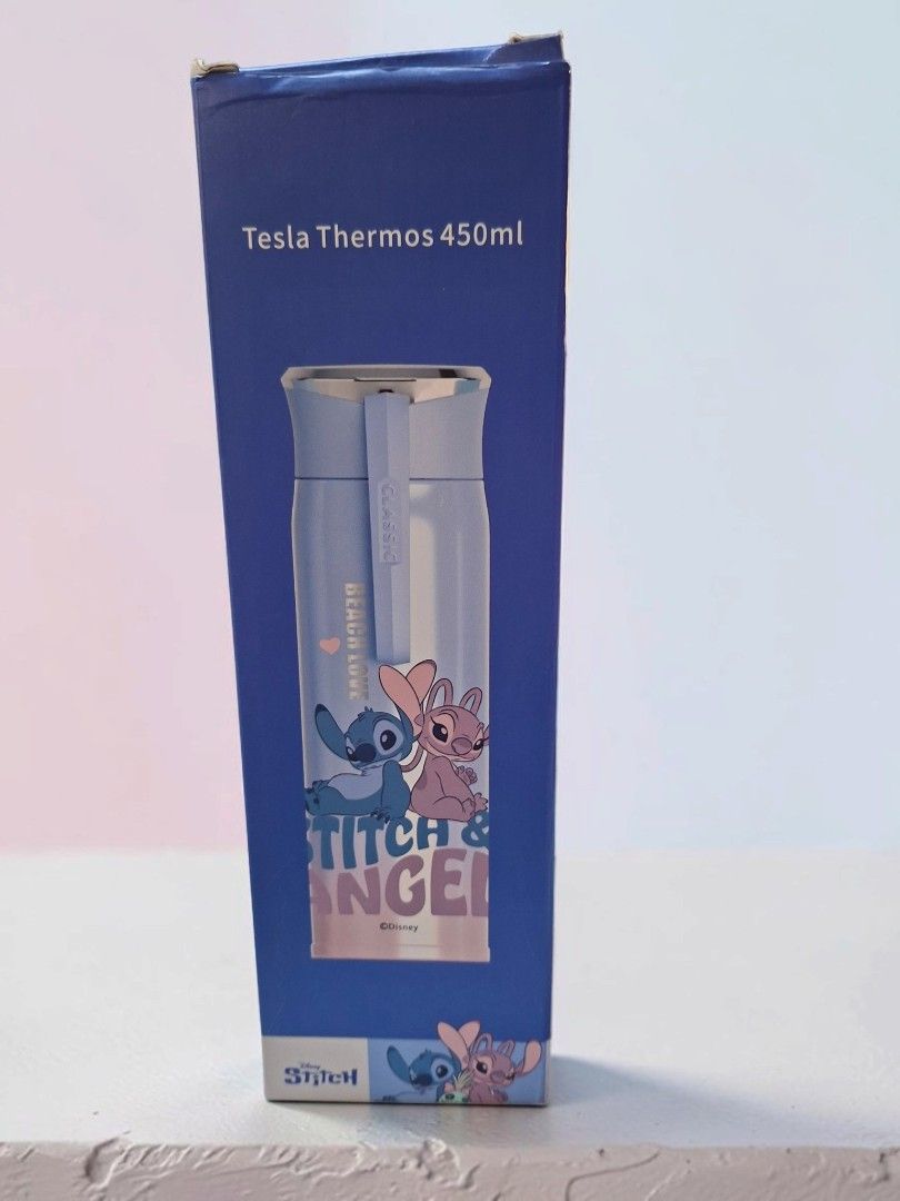 STITCH & ANGEL TESLA THERMOS (Category: Water Bottles & Tumblers) located in Las Pinas. Submitted by annachiaonair2037 (Listing ID 1463641768, Image 3). Description: STITCH & ANGEL TESLA THERMOS STAINLESS 450ML Disclaimer: I am not affiliated with, associated with, or authorized by any of the brands featured posted. Any mention of brand names, trademarks, or logos is solely for identification and reference purposes only..