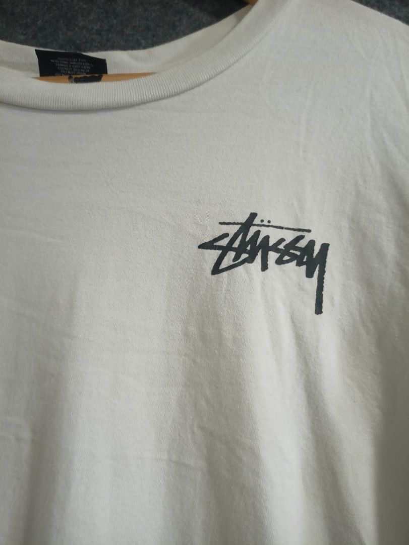 STUSSY DAY DREAM (Category: Tshirts & Polo Shirts ) located in General Santos City (Dadiangas). Submitted by ivanpacanza (Listing ID 1463618963, Image 2). Description: 22.5x27 Issues: min HAIRLINES, washble stain excellent condition AUTHENTIC GUARANTEE.