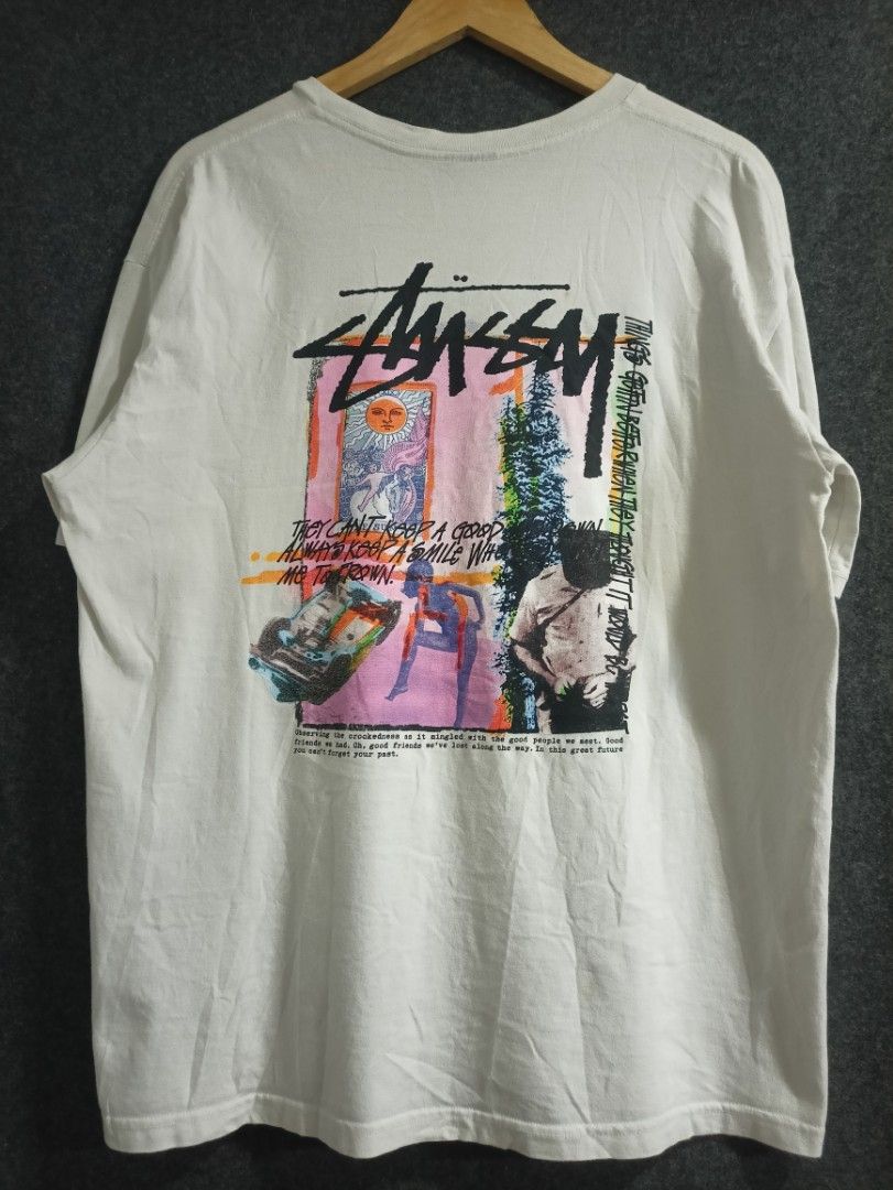 STUSSY DAY DREAM (Category: Tshirts & Polo Shirts ) located in General Santos City (Dadiangas). Submitted by ivanpacanza (Listing ID 1463618963, Image 3). Description: 22.5x27 Issues: min HAIRLINES, washble stain excellent condition AUTHENTIC GUARANTEE.