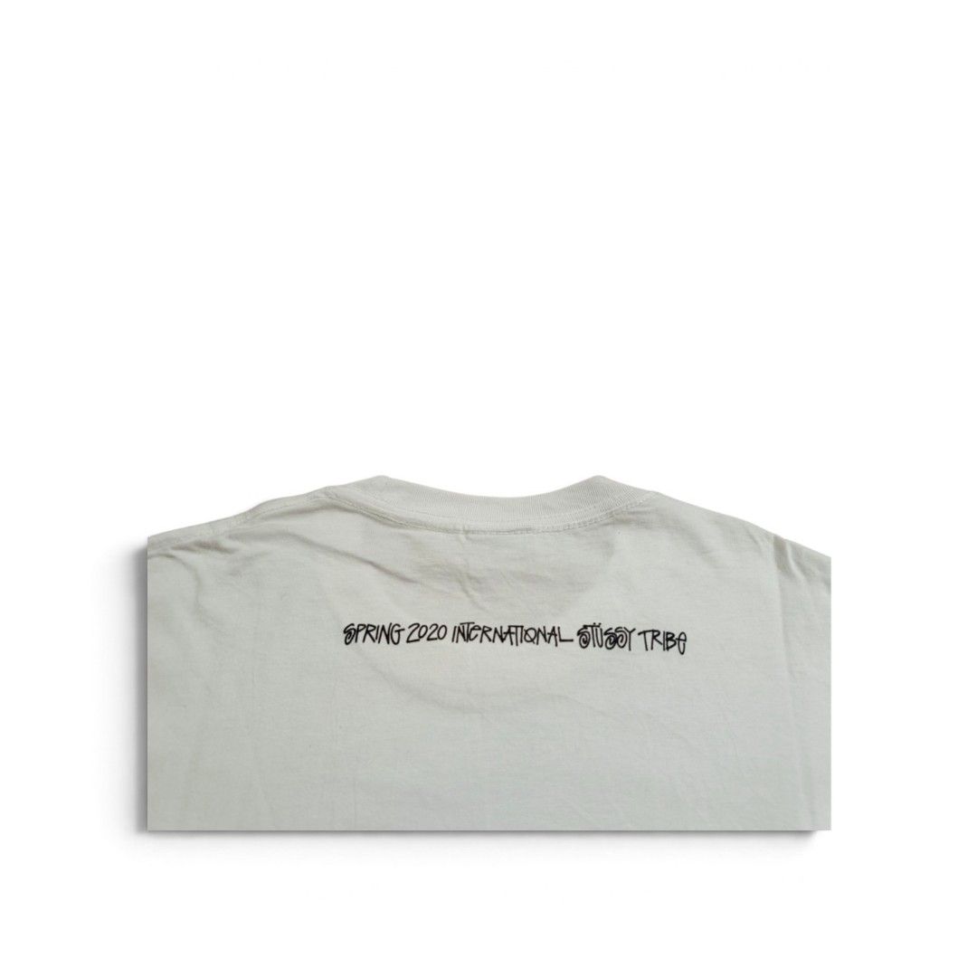 Stussy Maiden Surf Tee (Category: Tshirts & Polo Shirts ) located in Manila. Submitted by southstreethub.ph (Listing ID 1463677358, Image 3). Description: - Stussy Maiden Surf Tee - Size: Medium - Dimention: 22 Width 29.5 Lenght - Collection: Spring 2020 - Front graphic: Surfer with surfboard - Sleeve detail: Stussy logo - Back print: 'Spring 2020 International Stussy Tribe' text.