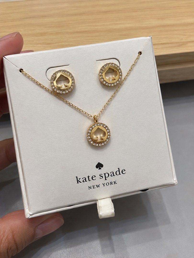 SuperSale! Authentic Kate Spade Earrings & Necklace Set (Category: Necklaces) located in Quezon City. Submitted by hanjehfinds (Listing ID 1463603791, Image 1). Description: YSL Gift with Purchase Dior Lancome Estee Original Authentic skincare, dior estee, lauder, clinique, lancome, sephora, jomalone, jo malone, gwp, vip, gift with purchase, gift set, giftset, authentic, original, ysl, perfumes, mini perfume, vials, hanjeh finds, hanjehfinds, min