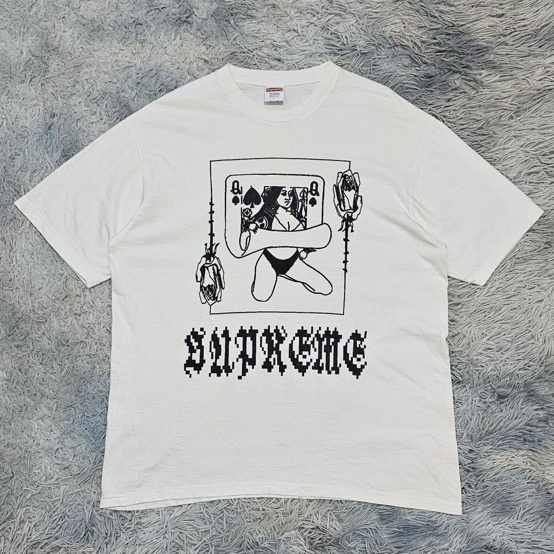 Supreme FW19 Queen Tee (Category: Tshirts & Polo Shirts ) located in Manila. Submitted by shio_gray (Listing ID 1463601615, Image 2). Description: Authentic sz Large L 27 x W 22.5 inches.